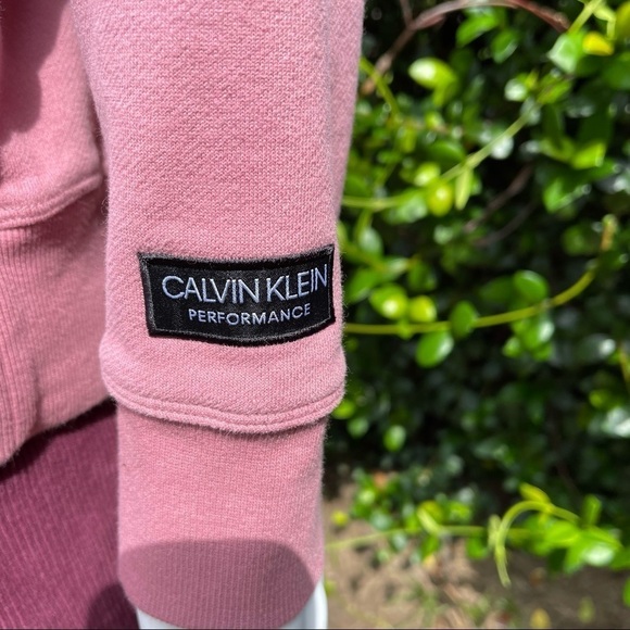 Calvin Klein Performance V-Shaped Mock Neck Pullover Sweatshirt - Picture 10 of 13